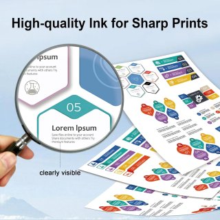 Cartuchos de tinta compatibles con Epson 24XL para impresora Expression Photo XP-970 XP-55