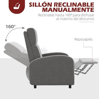 Sillón reclinable HOMCOM NUEVO sin estrenar