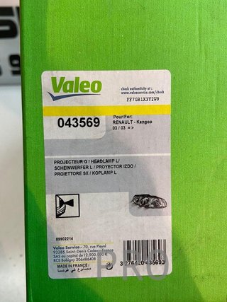 Renault kangoo faro del izqud ref: 043569