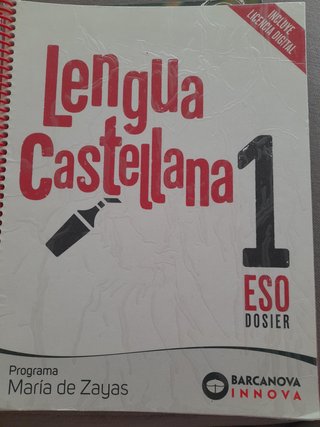 Libro Lengua Castellana 1ESO Barcanova Innova