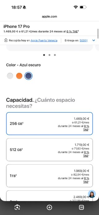 IPHONE 17 PRO MAX 256GB// BAT99%!!GARANTÍA!! CAMBI