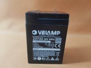 Batería Recargable Velamp 6V 4Ah Plomo-Ácido