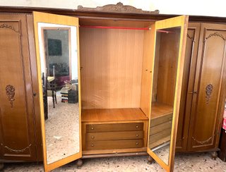 Armadio vintage 6 ante in legno
