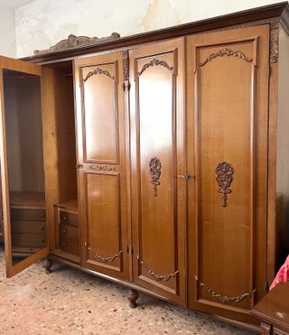 Armadio vintage 6 ante in legno