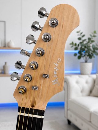 Guitarra Electroacústica Memphis ST Negra