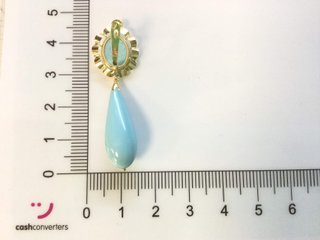 E641898-39 PENDIENTES ORO 18K CON TURQUESA