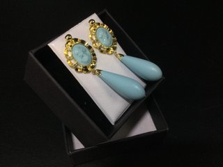 E641898-39 PENDIENTES ORO 18K CON TURQUESA