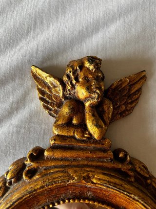 2 Espejos Antiguos Decorativos Dorados de madera