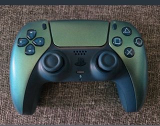 Mando PS5 Verde Cromado Personalizado