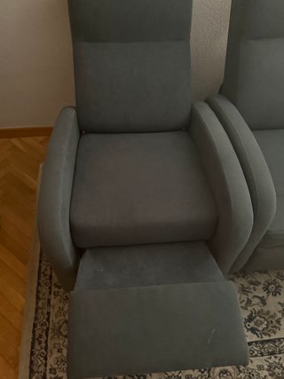 2 Sillones Relax Push Back Grises