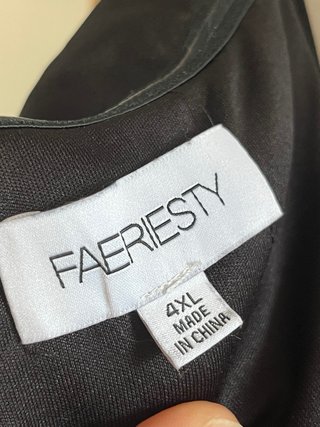 Vestido Faeriesty Negro Talla 4XL