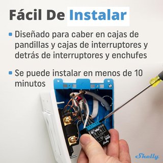 Shelly Plus 2PM Smart Home - Interruptor de relé Doble