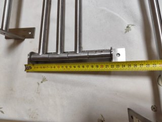 Kit baño toallero metal plateado