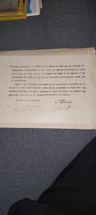 Documento antiguo manuscrito