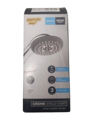 GROHE Vitalio Start 100 26031000 - Cabezal de ducha de mano con 3 funciones