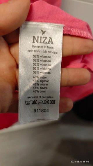 Blusa Niza rosa talla 42