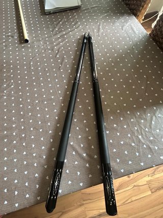 Funda para palos de billar negra palos y tacos