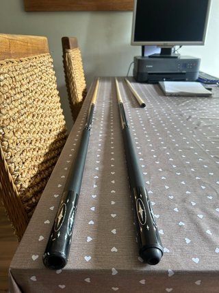 Funda para palos de billar negra palos y tacos