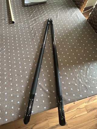 Funda para palos de billar negra palos y tacos