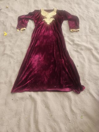 Vestido de terciopelo bordado. Disfraz  Árabe