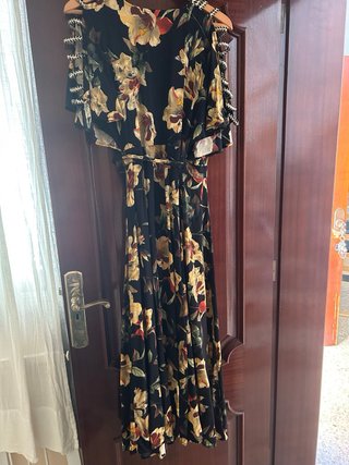Vestido largo estampado floral Lowell