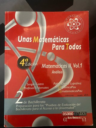 Libro practico: Unas Matematicas Para Todos 4ed