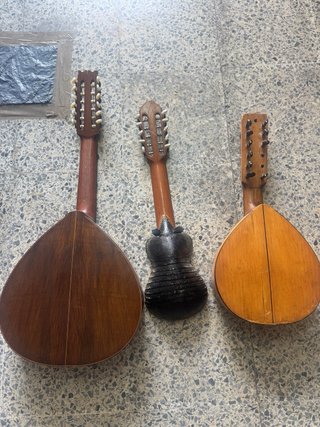 Lote 3 instrumentos cuerda antiguos