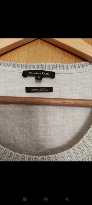 Vestido  lino Massimo Dutti  Talla L