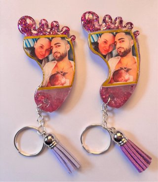 Llaveros Resina Bebé Personalizados