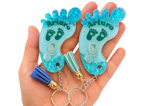 Llaveros Resina Bebé Personalizados