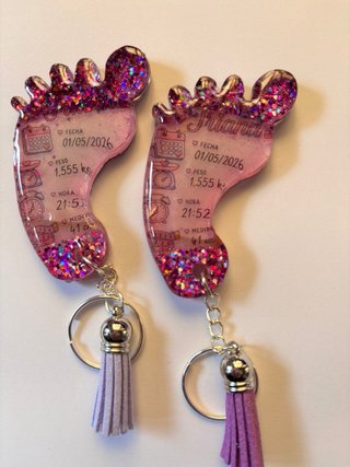 Llaveros Resina Bebé Personalizados