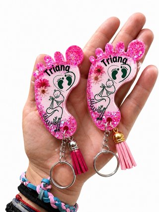 Llaveros Resina Bebé Personalizados