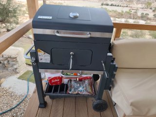 Barbacoa KESSER Negra y Plateada