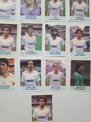 Lote 13 cromos Real Madrid 82-83 mateo mirete