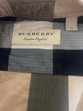 Camisa Burberry Cuadros Talla M