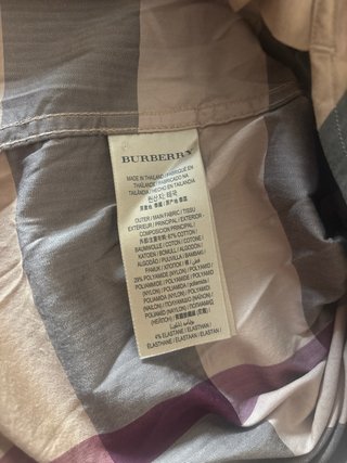 Camisa Burberry Cuadros Talla M