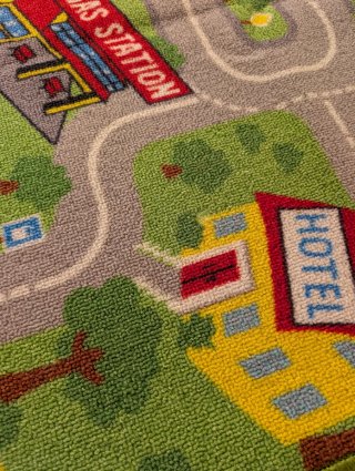 Alfombra infantil circuito coches