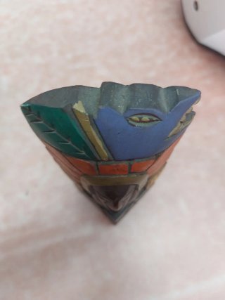 Tótem Azteca de Madera Tallada