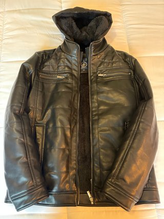 Chaqueta DI-BYE negra con pelo talla 48
