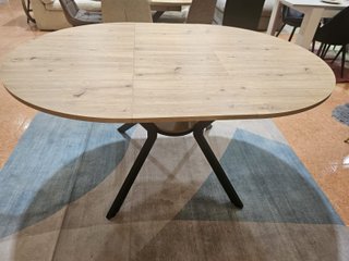 Mesa redonda madera y metal extensible