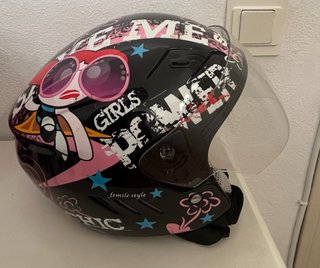 Casco moto niña infantil diseño Powerpuff Girls