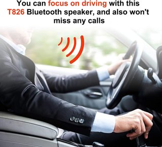 Altavoz manos libres Bluetooth T826 para teléfono