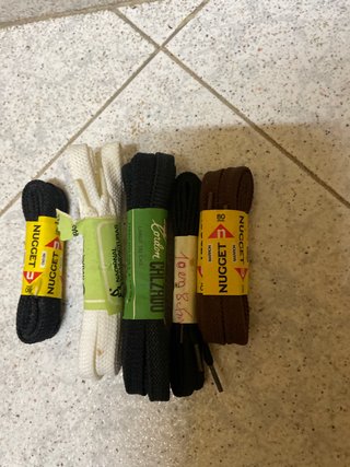 Lote 5 Paquetes Cordones Zapatos Nugget