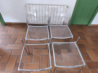 Juego 2 Sillas Transparentes