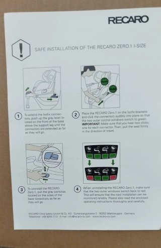 Silla de coche RECARO ZERO.1