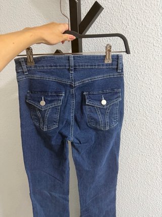 Pantalones vaqueros flare azul talla 36