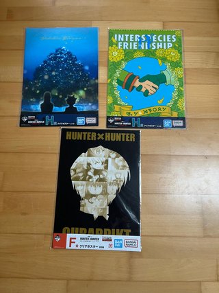 Lote 3 Posters Transparentes Hunter x Hunter
