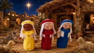 Figuras Belén Reyes Magos Crochet