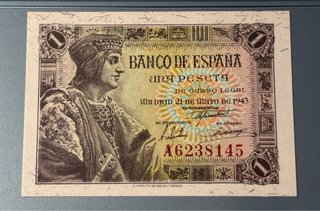 1 Peseta España 1943 Banco de España
