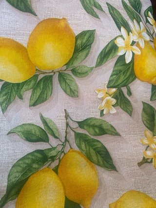 Tovaglia 140x240cm con Limoni e Fiori